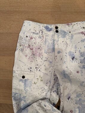 Anthropologie The Wanderer Multicolor Paint-Splatter pants